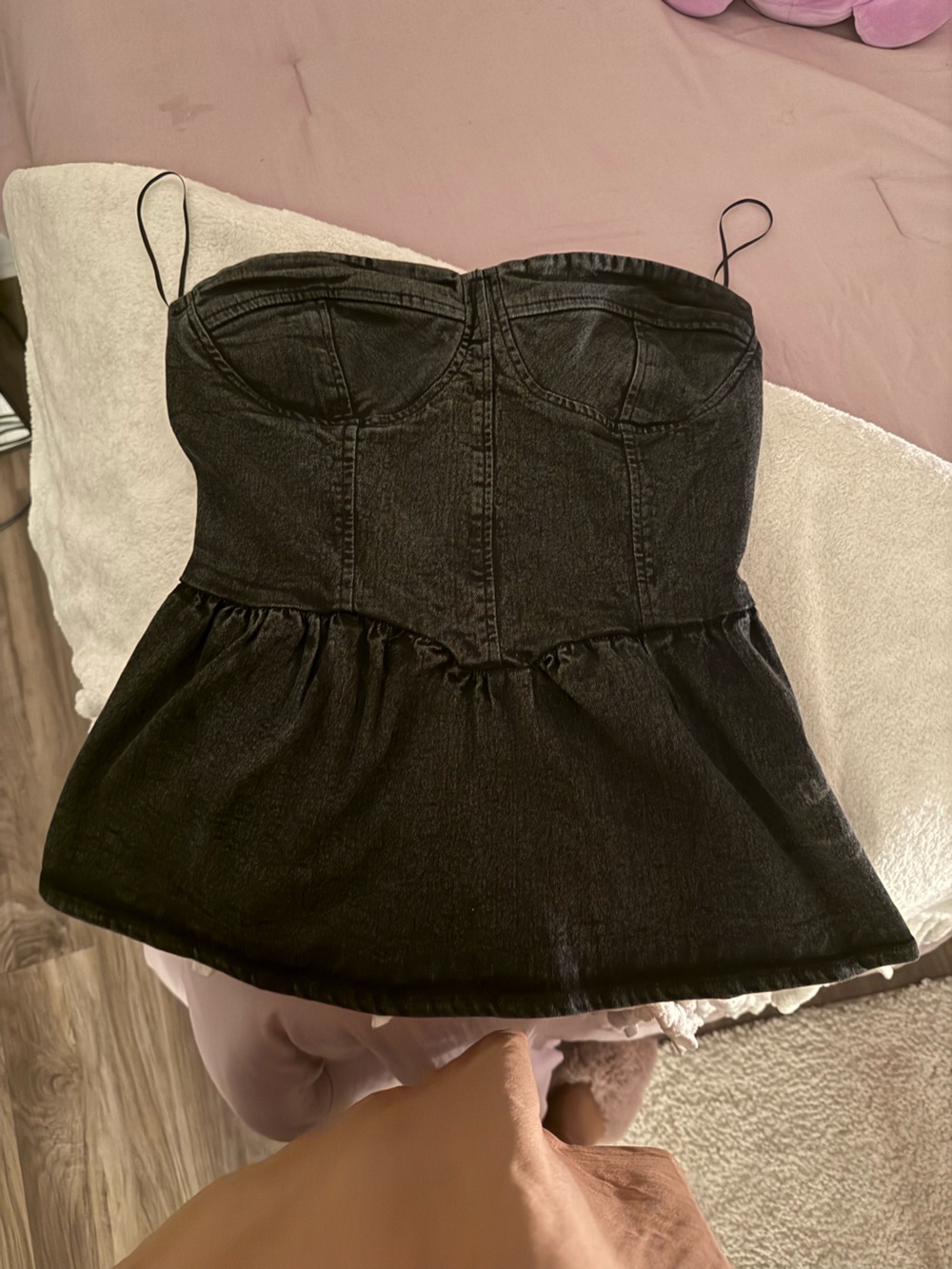 Black Women's Denim Top